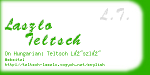 laszlo teltsch business card